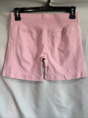 High-Rise Pink Seamless Bike Shorts for Women